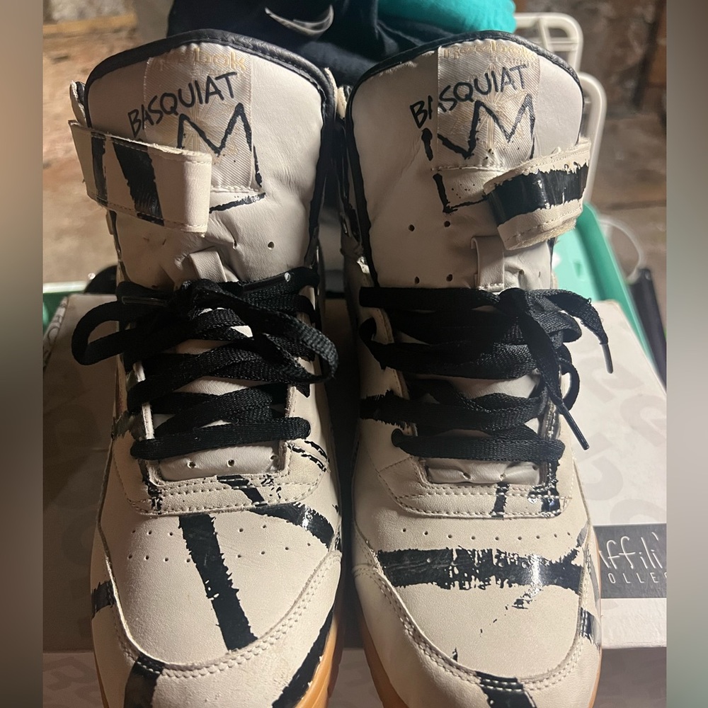 REEBOK X BASQUIAT “exo fit high” sneakers VNDS SZ 12 mens vintage